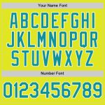 Personalized Neon Yellow Teal-White Authentic Baseball Jersey Team Custom Name and Number