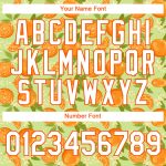Personalized Neon Yellow White-Orange 3D Pattern Design Orange Citrus Fruit Performance T-Shirt Team Custom Name and Number