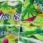 Custom Team Name and Number Hawaii Summer Fruit Neon Yellow White-Royal 3D Pattern Performance T-Shirt Personalized Neon