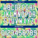 Personalized Neon Yellow White-Royal 3D Pattern Design Hawaii Summer Holiday Performance T-Shirt Team Custom Name and Number
