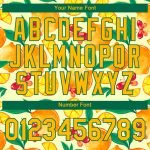 Personalized Neon Yellow Yellow-Kelly Green 3D Pattern Design Lemon Performance T-Shirt Team Custom Name and Number