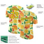 Personalized Neon Yellow Yellow-Kelly Green 3D Pattern Design Lemon Performance T-Shirt Team Custom Name and Number