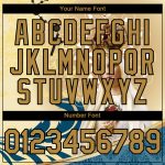 Personalized Old Gold Black 3D Pattern Design Religion Virgin Mary Authentic Baseball Jersey Team Custom Name and Number