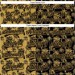 Personalized Old Gold Black 3D Pattern Design Tropical Hawaii Palm Trees Authentic Baseball Jersey Team Custom Name and Number