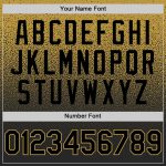 Custom Name and Number Old Gold Black Fade Fashion Baseball Jersey - Personalized Team Apparel Personalized Old Gold Black