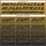 Custom Name and Number Old Gold Black Fade Fashion Baseball Jersey - Personalized Team Apparel Personalized Old Gold Black