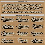 Personalized Old Gold Black-Cream Hockey Jersey Team Custom Name and Number