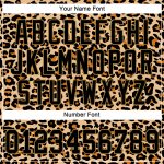 Personalized Old Gold Black-Old Gold 3D Pattern Design Leopard Authentic Baseball Jersey Team Custom Name and Number