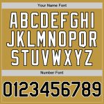 Personalized Old Gold Black-White 3D Pattern Design Gradient Style Twinkle Star Authentic Baseball Jersey Team Custom Name and Number