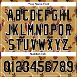 Personalized Old Gold Black-White 3D Pattern Halloween Authentic Baseball Jersey Team Custom Name and Number
