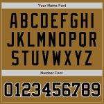Personalized Old Gold Black-White Authentic Baseball Jersey Team Custom Name and Number