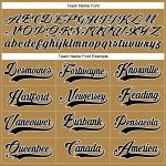Personalized Old Gold Black-White Hockey Lace Neck Jersey Team Custom Name and Number