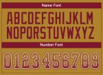 Personalized Old Gold Crimson-White Mesh Drift Fashion Football Jersey Team Custom Name and Number