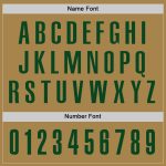 Personalized Old Gold Green Performance Golf Polo Shirt Team Custom Name and Number