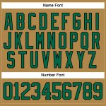 Personalized Old Gold Kelly Green-Black Hockey Lace Neck Jersey Team Custom Name and Number