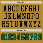 Personalized Old Gold Kelly Green-Black Mesh Authentic Football Jersey