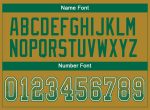 Personalized Old Gold Kelly Green-White Mesh Drift Fashion Football Jersey Team Custom Name and Number