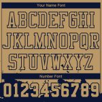 Personalized Old Gold Navy Color Splash Round Neck Sublimation Basketball Suit Jersey Team Custom Name and Number