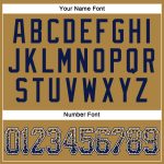 Personalized Old Gold Navy-White Authentic Drift Fashion Baseball Jersey Team Custom Name and Number