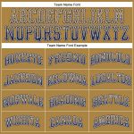 Personalized Old Gold Navy-White Authentic Drift Fashion Baseball Jersey Team Custom Name and Number
