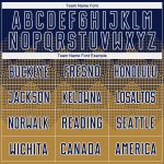 Personalized Old Gold Navy-White Sublimation Soccer Uniform Jersey Team Custom Name and Number
