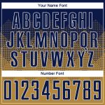 Personalized Old Gold Navy-White Sublimation Soccer Uniform Jersey Team Custom Name and Number