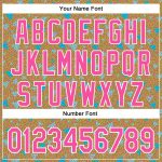 Personalized Old Gold Pink-White 3D Pattern Design Geometric Shape Authentic Baseball Jersey Team Custom Name and Number
