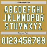 Personalized Old Gold Pinstripe White-Kelly Green Authentic Fade Fashion Baseball Jersey Team Custom Name and Number