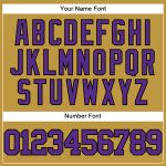 Personalized Old Gold Purple-Black Authentic Baseball Jersey