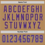 Personalized Old Gold Purple-Black Hockey Jersey Team Custom Name and Number