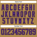 Personalized Old Gold Purple-Black Hockey Lace Neck Jersey Team Custom Name and Number