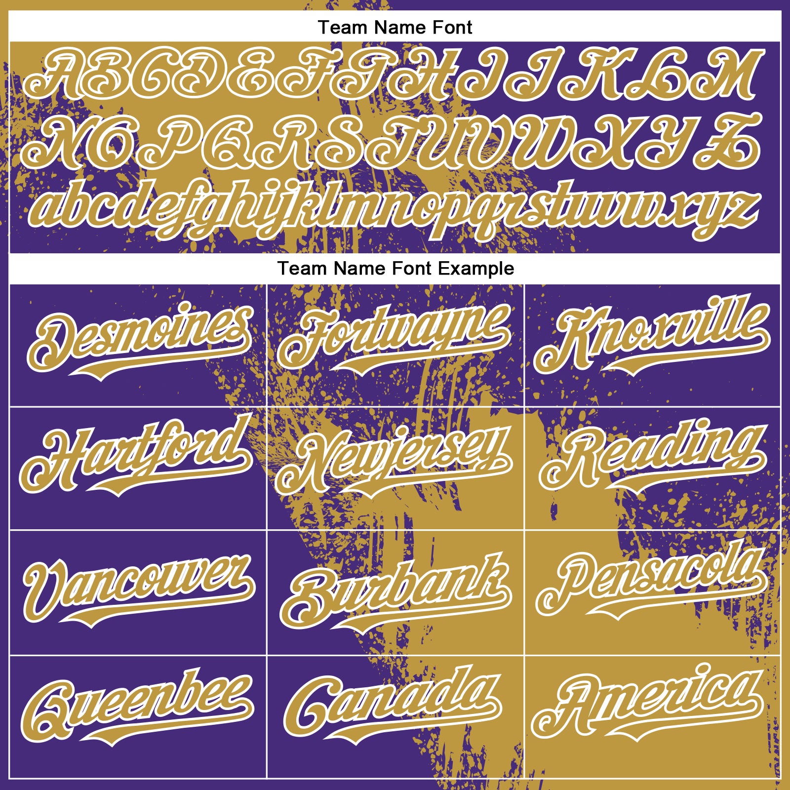 Personalized Old Gold Purple-White 3D Pattern Design Abstract Brush Stroke Authentic Baseball Jersey Team Custom Name and Number Personalized Old Gold Purple-White 3D Pattern Design Abstract Brush Stroke Authentic Baseball Jersey Team Custom Name and Number - Image 4