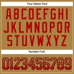 Personalized Old Gold Red-Black Authentic Drift Fashion Baseball Jersey Team Custom Name and Number