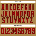 Personalized Old Gold Red-Black Hockey Lace Neck Jersey Team Custom Name and Number