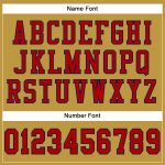 Personalized Old Gold Red-Navy Mesh Authentic Football Jersey