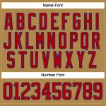 Personalized Old Gold Red-Royal Hockey Lace Neck Jersey Team Custom Name and Number