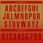 Personalized Old Gold Red Sublimation Long Sleeve Fade Fashion Soccer Uniform Jersey Team Custom Name and Number