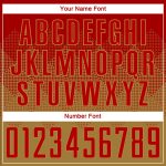 Personalized Old Gold Red Sublimation Soccer Uniform Jersey Team Custom Name and Number
