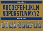 Personalized Old Gold Royal-White Mesh Drift Fashion Football Jersey Team Custom Name and Number