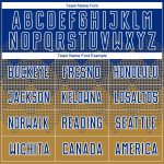 Personalized Old Gold Royal-White Sublimation Soccer Uniform Jersey Team Custom Name and Number