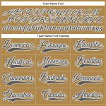 Personalized Old Gold Steel Gray-White Hockey Lace Neck Jersey Team Custom Name and Number