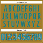 Personalized Old Gold Teal-Black Mesh Authentic Football Jersey Team Custom Name and Number