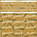 Personalized Old Gold White 3D Pattern Design Crocodile Performance T-Shirt Team Custom Name and Number