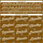Personalized Old Gold White 3D Pattern Design Tiger Performance T-Shirt Team Custom Name and Number