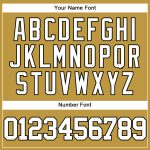 Personalized Old Gold White-Black Authentic Baseball Jersey Team Custom Name and Number