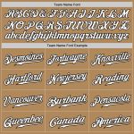 Personalized Old Gold White-Black Authentic Fade Fashion Baseball Jersey Team Custom Name and Number