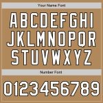 Personalized Old Gold White-Black Authentic Fade Fashion Baseball Jersey Team Custom Name and Number