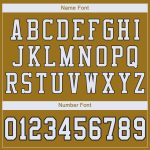 Personalized Old Gold White-Black Mesh Authentic Football Jersey Team Custom Name and Number