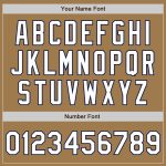 Personalized Old Gold White-Navy 3 Colors Arm Shapes Authentic Baseball Jersey Team Custom Name and Number