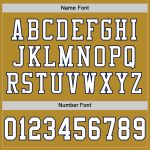 Personalized Old Gold White-Navy Mesh Authentic Football Jersey